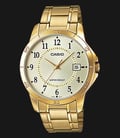 Casio General MTP-V004G-9BUDF Gold Dial Gold Stainless Steel Band-0