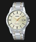 Casio MTP-V004SG-9AUDF Men Beige Dial Dual Tone Stainless Steel Strap-0