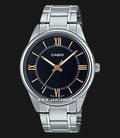 Casio General MTP-V005D-1B5UDF Black Dial Stainless Steel Band-0