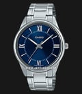 Casio General MTP-V005D-2B5UDF Blue Dial Stainless Steel Band-0