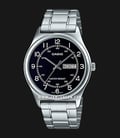 Casio General MTP-V006D-1B2UDF Black Dial Stainless Steel Band-0