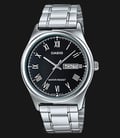 Casio General MTP-V006D-1BUDF Black Dial Stainless Steel Band-0