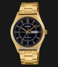 Casio General MTP-V006G-1CUDF Black Dial Gold Stainless Steel Band-0