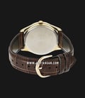 Casio General MTP-V006GL-7BUDF Men White Dial Brown Leather Band-2