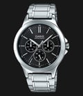 Casio General MTP-V300D-1AUDF Black Dial Stainless Steel Band-0