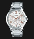 Casio MTP-V300D-7A2UDF Men Silver Dial Stainless Steel Strap-0
