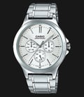 Casio General MTP-V300D-7AUDF White Dial Stainless Steel Band-0