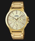 Casio General MTP-V300G-9AUDF Gold Dial Gold Tone Stainless Steel Band-0