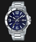 Casio MTP-VD01D-2BVUDF Enticer Men Blue Dial Stainless Steel Band-0