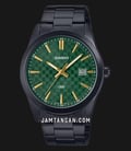 Casio General MTP-VD03B-3AUDF Men Green Dial Black Stainless Steel Band-0