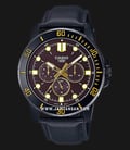 Casio General MTP-VD300BL-5EUDF Dress Brown Dial Black Leather Band-0