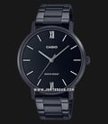 Casio General MTP-VT01B-1BUDF Dress Black Dial Black Stainless Steel Band-0