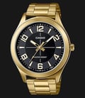 Casio MTP-VX01G-1BUDF Black Dial Gold Ion Plated-0