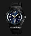 Casio General MW-600F-2AVDF 10 Year Battery Life Blue Dial Black Resin Band-0