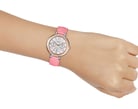 Casio Sheen SHE-3034BGL-7AUDR White Dial Pink Leather Strap-4