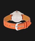 Casio Sheen SHE-3049L-7AUDR Ladies Silver Dial Orange Leather Strap-2