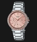 Casio Sheen SHE-3069SG-4AUDF Pink Dial Stainless Steel Band-0
