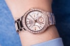 Casio Sheen SHE-3805PG-9AUDR Rose Gold Dial Rose Gold Stainless Steel Strap-1