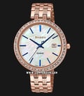 Casio Sheen SHE-4052PG-2AUDF Mother of Pearl Dial Rose Gold Stainless Steel Strap-0