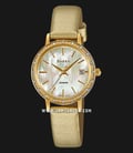 Casio Sheen SHE-4060GL-9AUDF Ladies Mother Of Pearl Dial Gold Leather Band-0