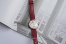 Casio Sheen SHE-4543CGL-4AUDF Iridescent Shimmer Of Mother Of Pearl Dial Red Leather Band-6