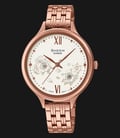 Casio Sheen SHE-4551PG-7AUDF Overlapping Petals Light Beige Dial Rose Gold Stainless Steel Band-0