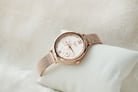 Casio Sheen SHE-4551PGM-4AUDF Overlapping Petals Beige Rose Gold Mesh Band-3
