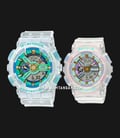 Casio G-Shock Couple SLV-21A-7ADR Summer Lovers Series Digital Analog Dial Transparent Resin Band-0