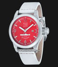 CCCP Typhoon CP-7018-06 Automatic Men Red Dial Brown Leather Strap-0