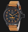 CCCP Typhoon CP-7018-07 Automatic Men Black Dial Brown Leather Strap-0