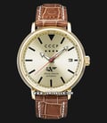 CCCP Heritage CP-7020-03 Automatic Gold Dial Brown Leather Strap-0