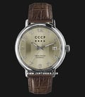 CCCP Heritage CP-7021-0A Automatic Beige Dial Brown Leather Strap-0