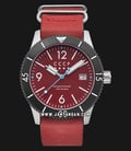 CCCP Arkhipov CP-7045-03 Automatic Men Red Dial Red Leather Strap-0