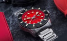 CCCP Naval Kiev CP-7069-44 Diver 1000M Automatic Red Dial Stainless Steel Strap Limited Edition-3