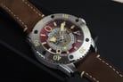 CCCP Naval Viktor CP-7073-04 Diver 1000M Automatic Man Red Dial Dark Brown Leather Strap-1