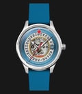 CCCP Tsiolkovksky CP-7080-02 Automatic Semi Skeleton Dial Blue Leather Strap-0