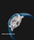 CCCP Tsiolkovksky CP-7080-02 Automatic Semi Skeleton Dial Blue Leather Strap-1