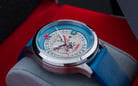 CCCP Tsiolkovksky CP-7080-02 Automatic Semi Skeleton Dial Blue Leather Strap-4
