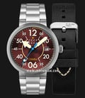 CCCP Proton CP-7089-55 Automatic Red Dial Stainless Steel Strap-0