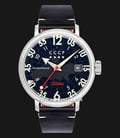 CCCP Comrade CP-7097-01 Automatic Blue Dial Black Leather Strap-0