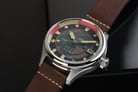 CCCP Leonov CP-7099-01 Automatic Men Green Map Dial Dark Brown Leather Strap Limited Edition-6