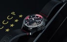 CCCP Leonov CP-7099-03 Automatic Men Grey Map Dial Black Leather Strap Limited Edition-5