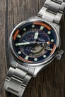 CCCP Leonov CP-7099-22 Automatic Men Blue Map Dial Stainless Steel Strap Limited Edition-3