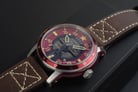 CCCP Mig-21 CP-7101-02 Automatic Men Red Dial Dark Brown Leather Strap Limited Edition-3