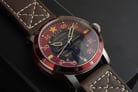 CCCP Mig-21 CP-7101-02 Automatic Men Red Dial Dark Brown Leather Strap Limited Edition-5