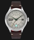 CCCP Lissitzky CP-7104-01 Automatic Men Grey Dial Dark Brown Leather Strap-0