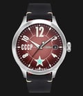 CCCP Lissitzky CP-7104-03 Automatic Men Brown Dial Black Leather Strap-0