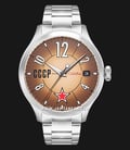 CCCP Lissitzky CP-7104-44 Automatic Men Brown Dial Stainless Steel Strap-0