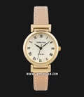 Christian Mode CM347GDBR-L Light Gold Dial Taupe Leather Strap-0