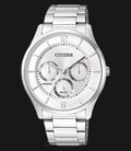 Citizen AG8351-86A Men Silver Dial Stainless Steel Strap-0